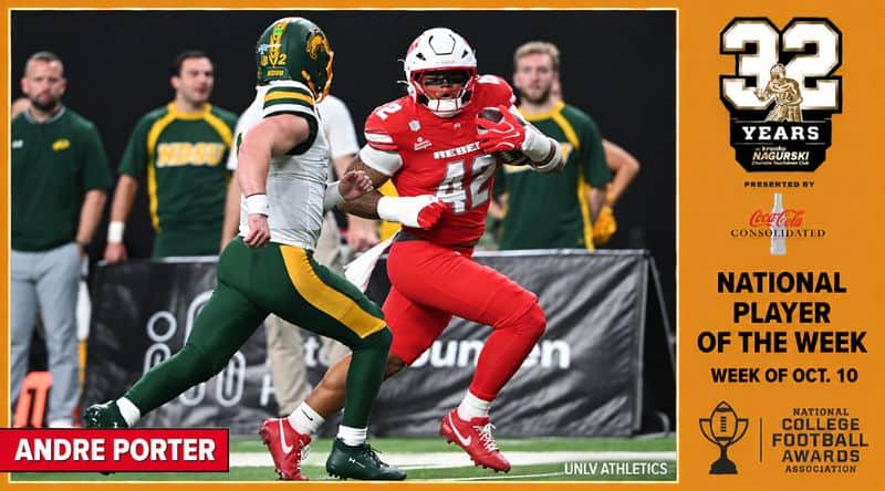 UNLV’s Porter is Bronko Nagurski Trophy National Player of the Week UNLV’s Porter is Bronko Nagurski Trophy National Player of the Week