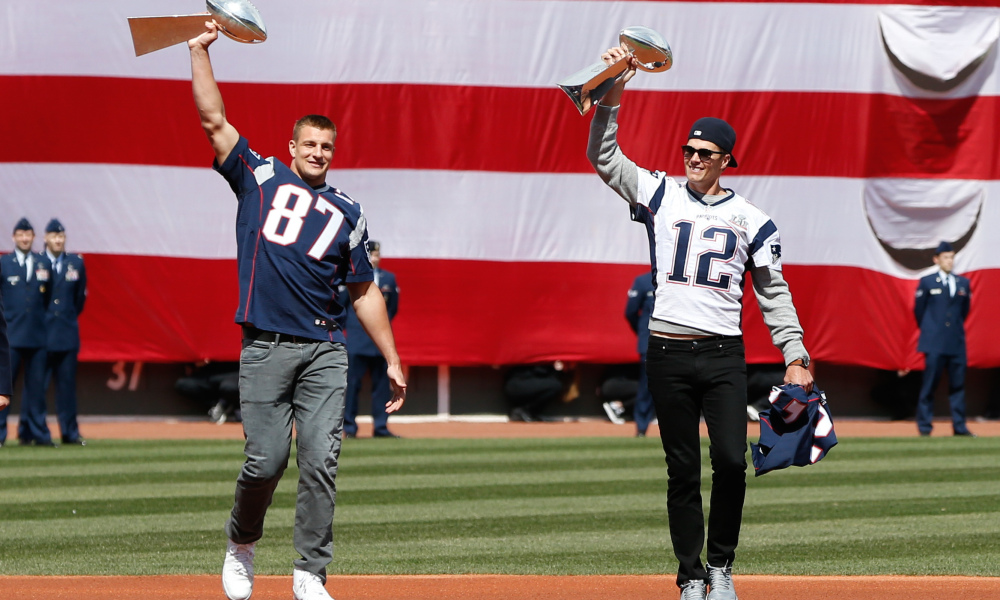 Gronk the Great tosses his cleats