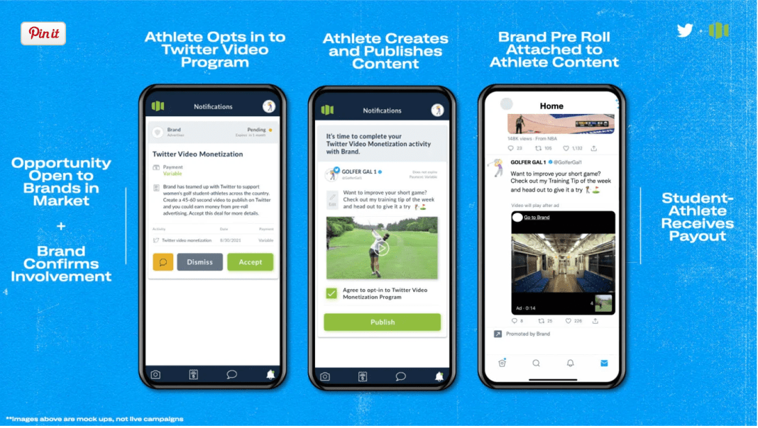 Image courtesy of the Associated Press via Twitter/Opendorse