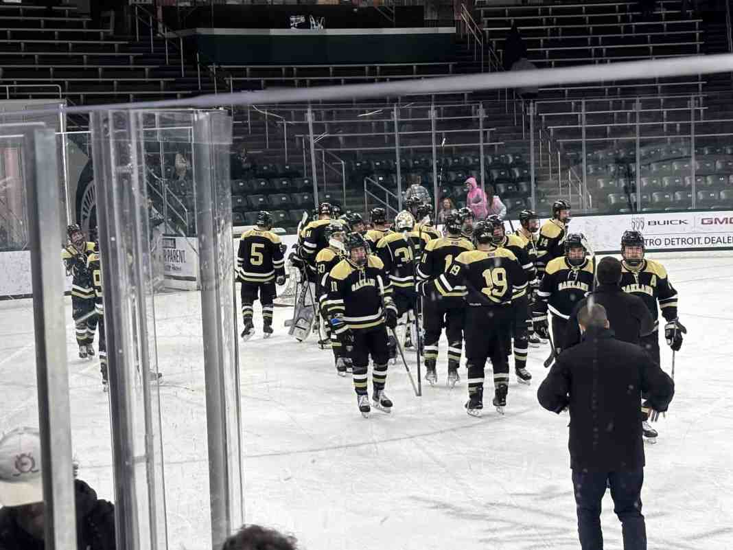 Connor Crawford’s Hat Trick Lifts Oakland Past MSU
