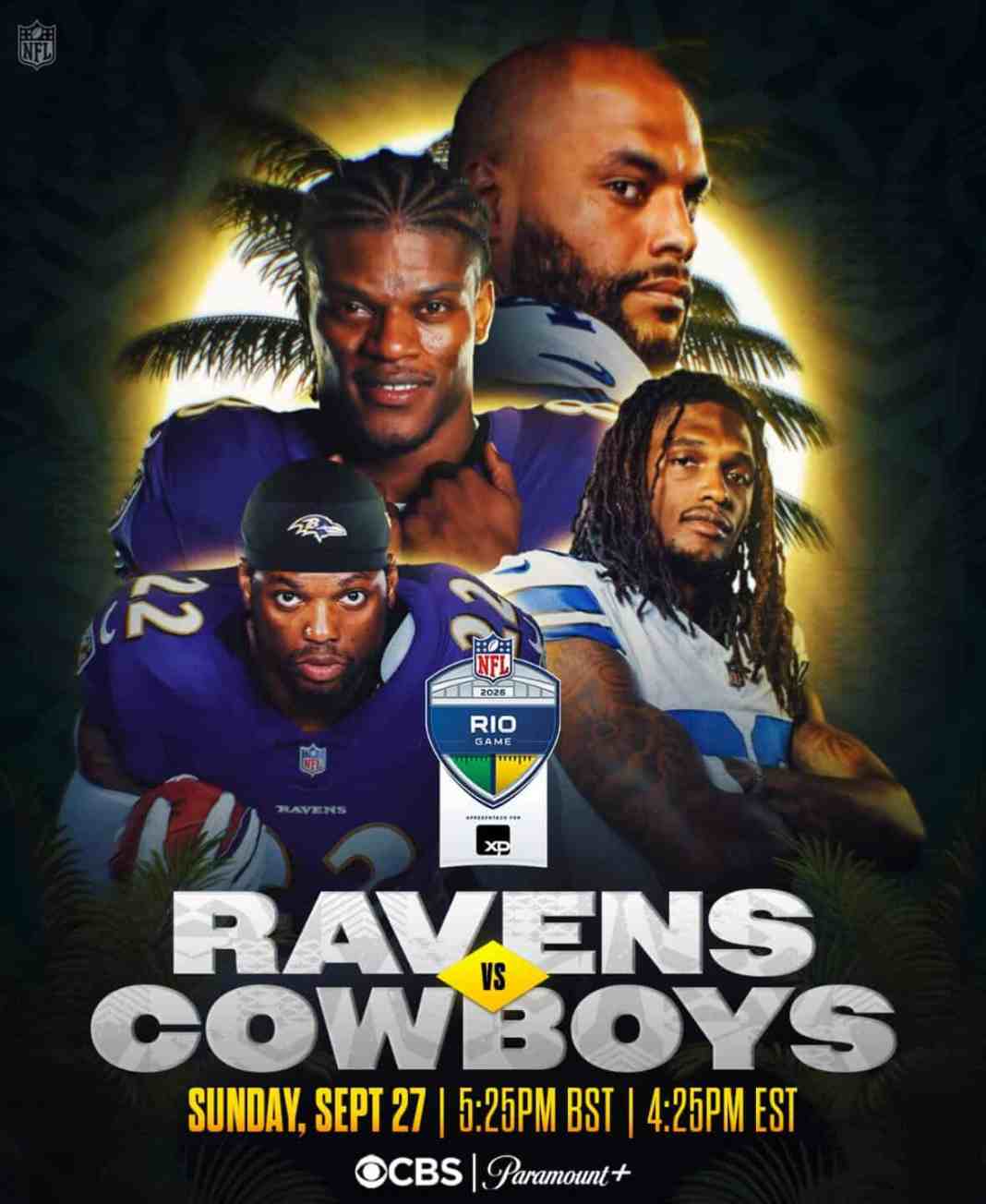 Baltimore Ravens to Take on Dallas Cowboys in 2026 NFL Rio Game