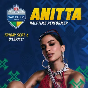 Global and Brazilian Superstar Anitta to Perform at NFL’s First Game in São Paulo