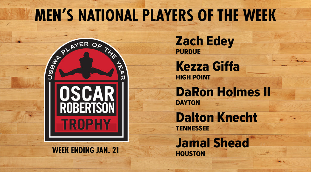 USBWA Releases Weekly National Men Honors